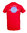 Heren T-shirt I love Petanque rood